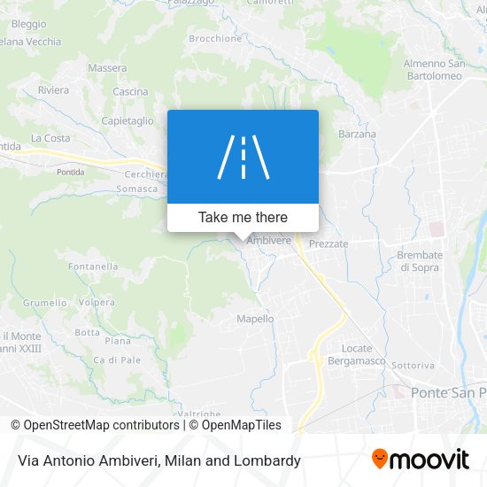 Via Antonio Ambiveri map