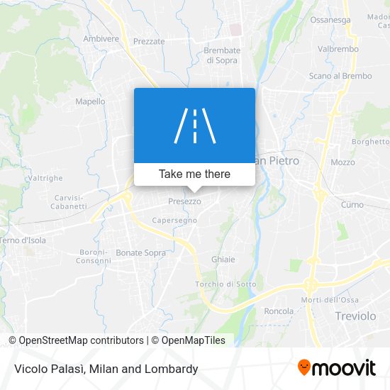 Vicolo Palasì map