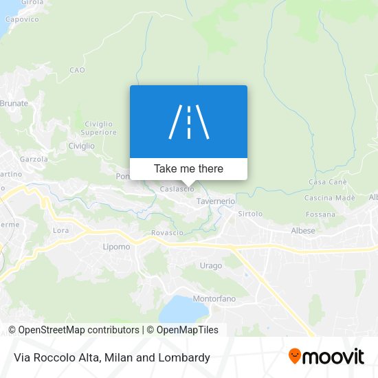 Via Roccolo Alta map