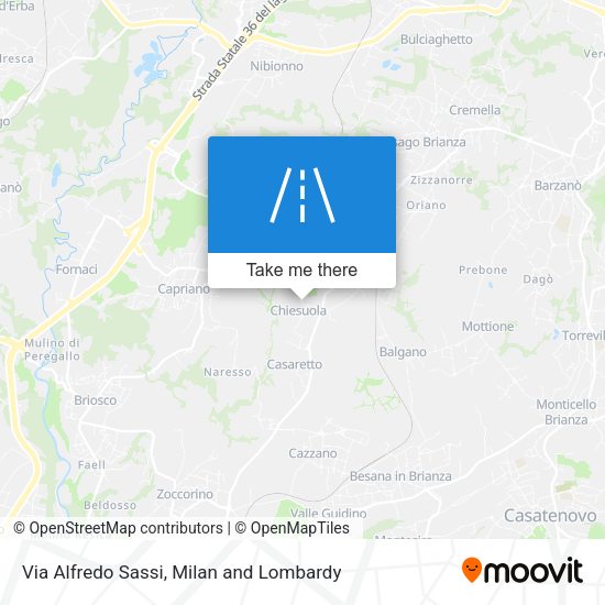 Via Alfredo Sassi map