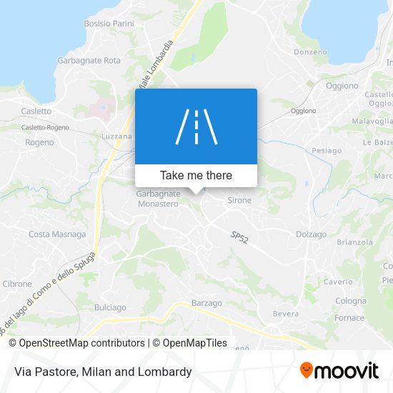 Via Pastore map