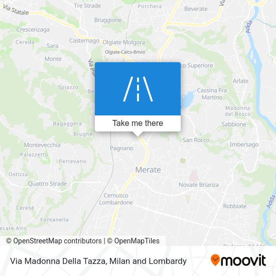 Via Madonna Della Tazza map
