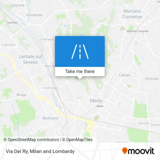 Via Del Ry map