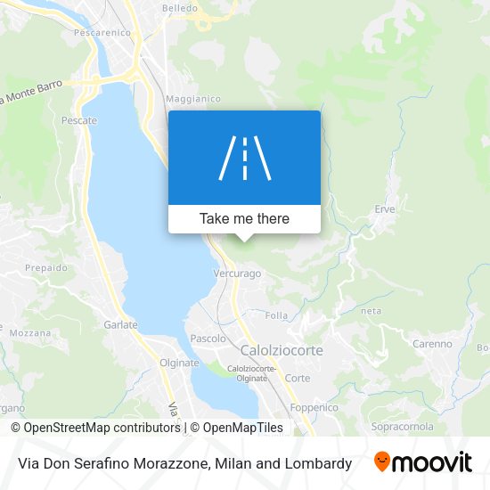 Via Don Serafino Morazzone map