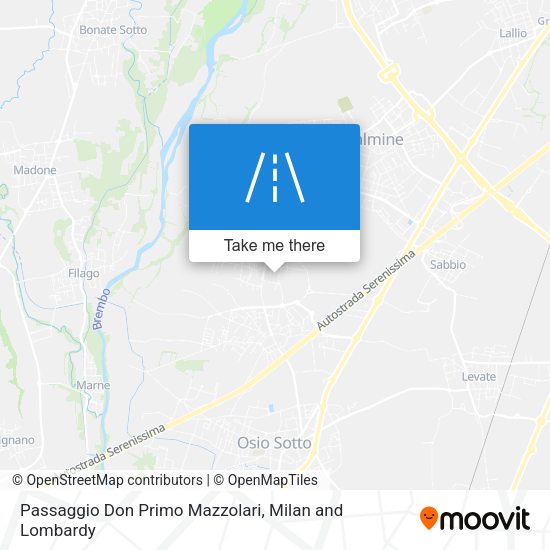 Passaggio Don Primo Mazzolari map