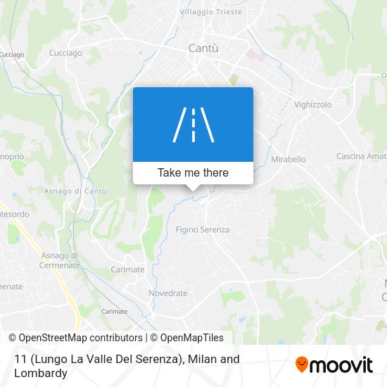 11 (Lungo La Valle Del Serenza) map