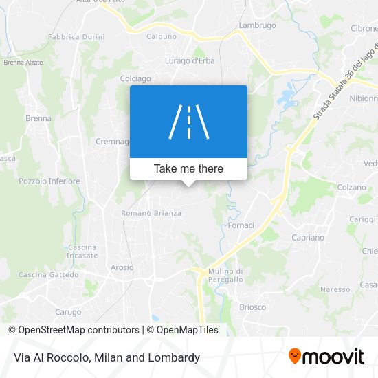 Via Al Roccolo map