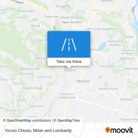 Vicolo Chiuso map