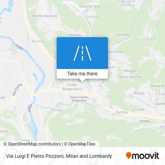 Via Luigi E Pietro Pozzoni map