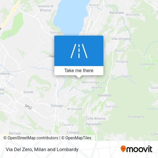 Via Del Zero map