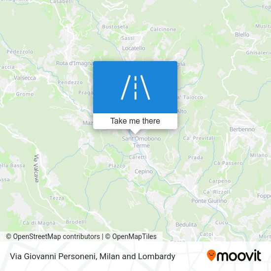 Via Giovanni Personeni map
