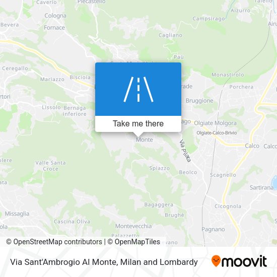 Via Sant'Ambrogio Al Monte map