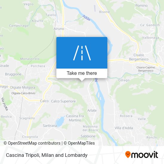Cascina Tripoli map