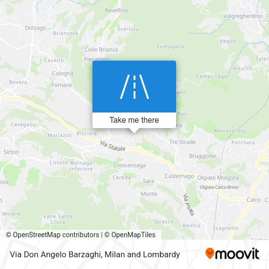 Via Don Angelo Barzaghi map