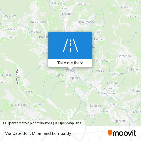 Via Cabettoli map