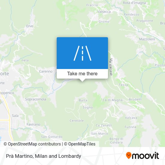 Prà Martino map