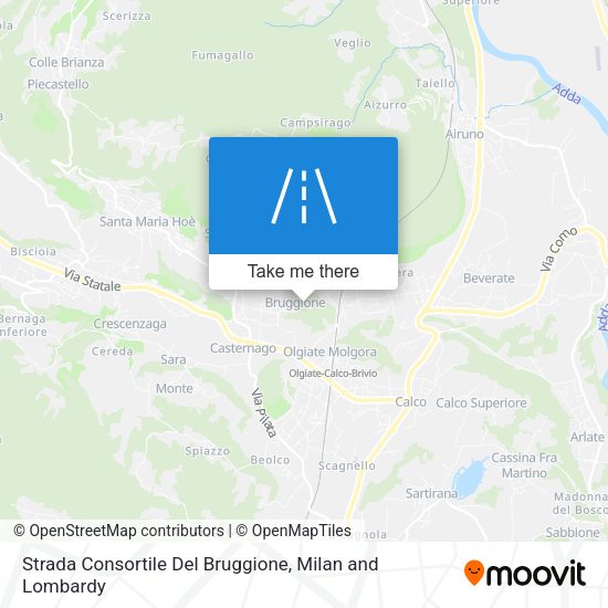 Strada Consortile Del Bruggione map