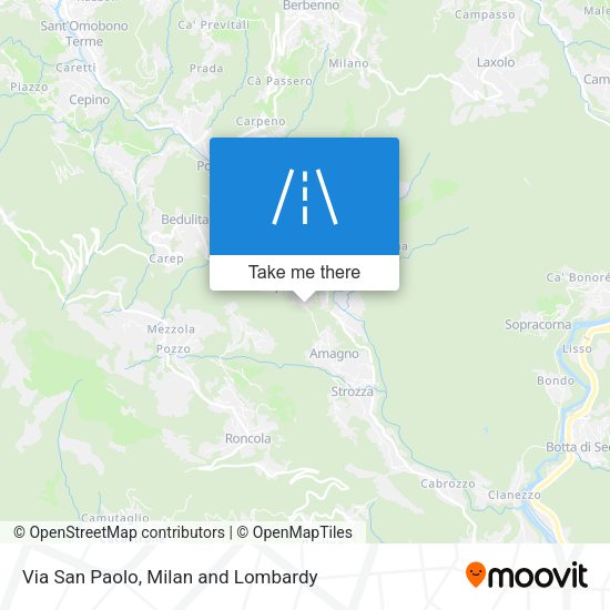 Via San Paolo map