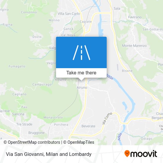 Via San Giovanni map