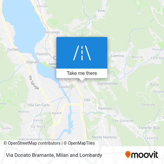 Via Donato Bramante map