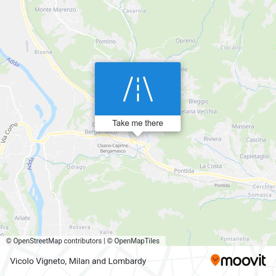 Vicolo Vigneto map