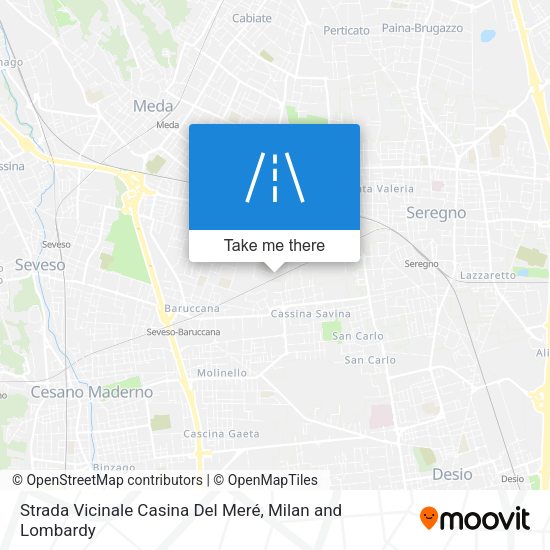 Strada Vicinale Casina Del Meré map