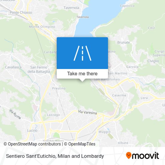 Sentiero Sant'Eutichio map