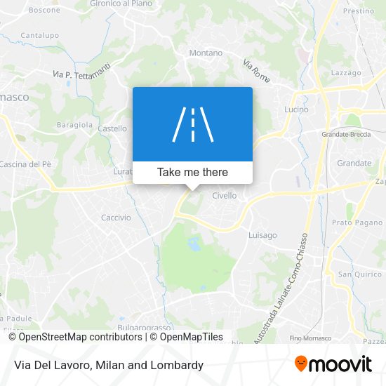 Via Del Lavoro map
