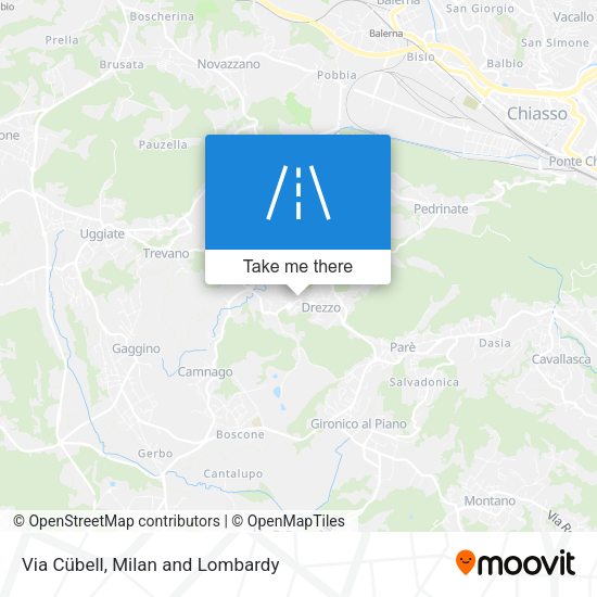 Via Cübell map