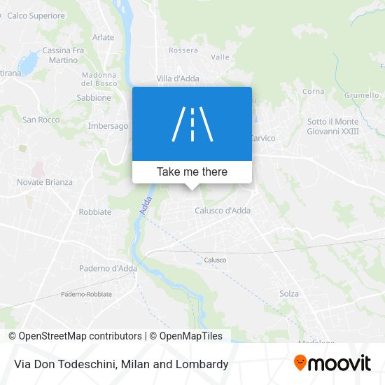 Via Don Todeschini map