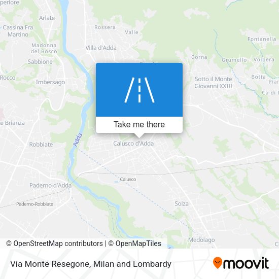 Via Monte Resegone map