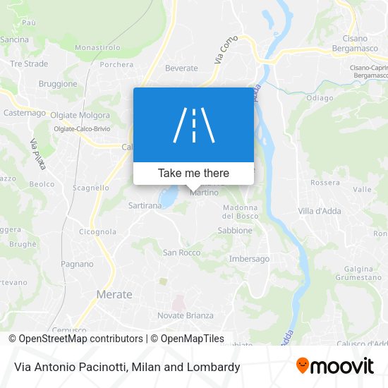 Via Antonio Pacinotti map