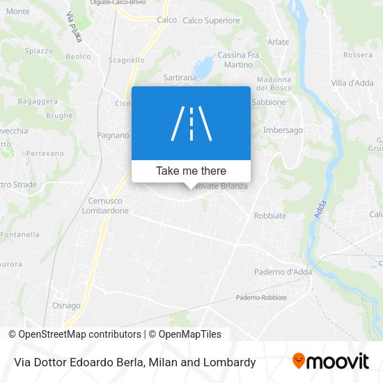 Via Dottor Edoardo Berla map