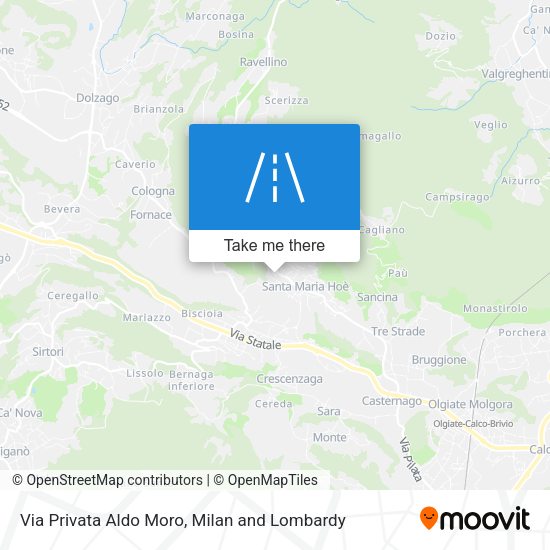 Via Privata Aldo Moro map
