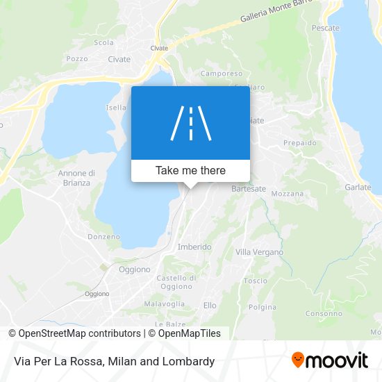 Via Per La Rossa map