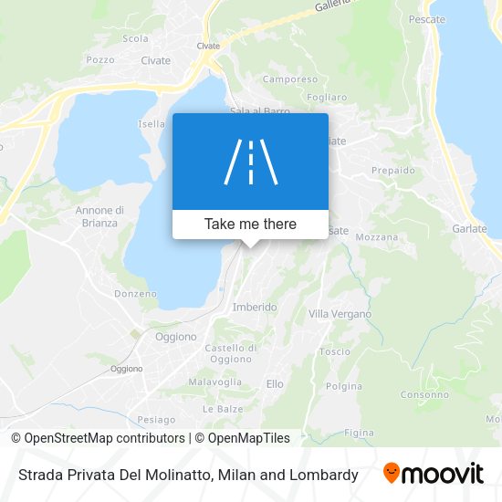 Strada Privata Del Molinatto map