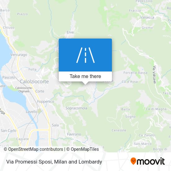 Via Promessi Sposi map
