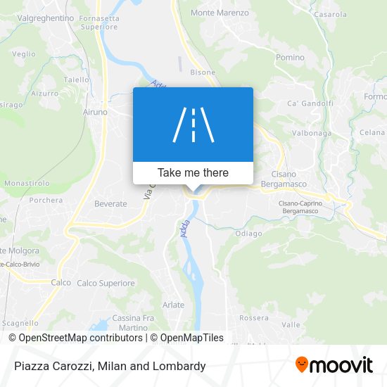 Piazza Carozzi map