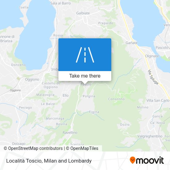 Località Toscio map