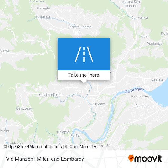 Via Manzoni map