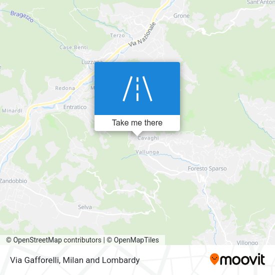 Via Gafforelli map