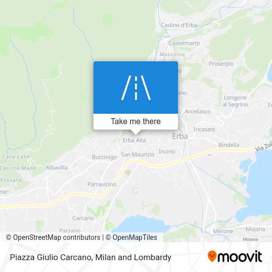 Piazza Giulio Carcano map