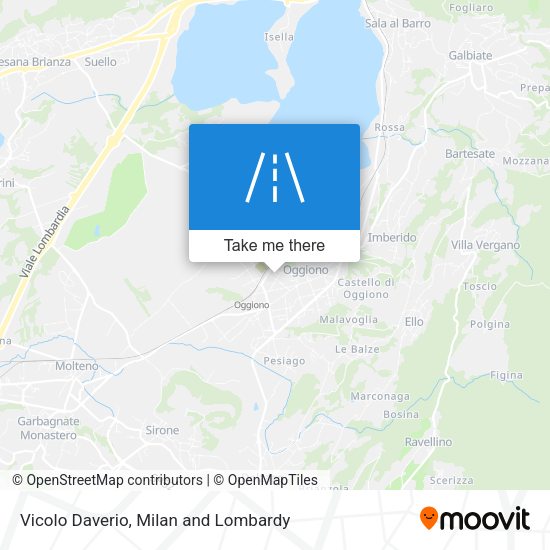 Vicolo Daverio map