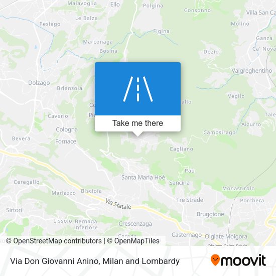 Via Don Giovanni Anino map
