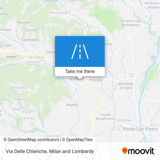 Via Delle Chieriche map