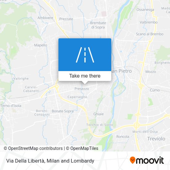 Via Della Libertà map