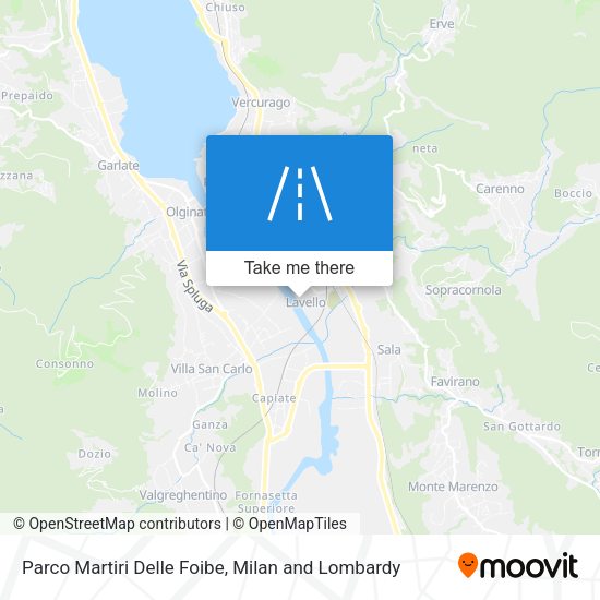Parco Martiri Delle Foibe map