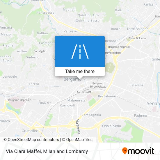 Via Clara Maffei map