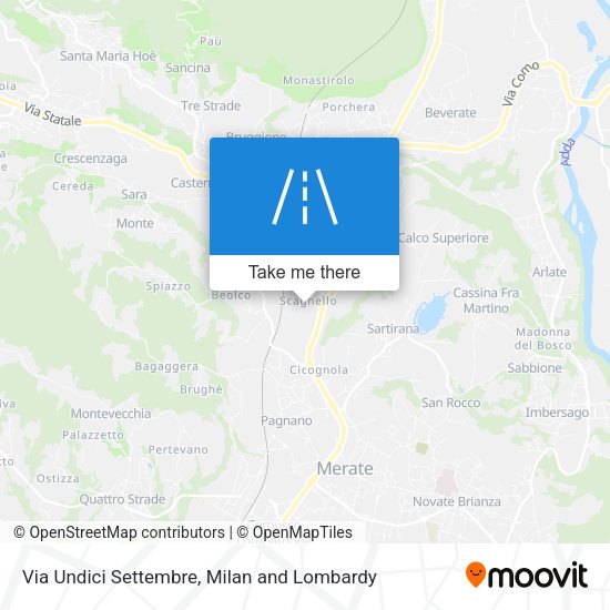 Via Undici Settembre map