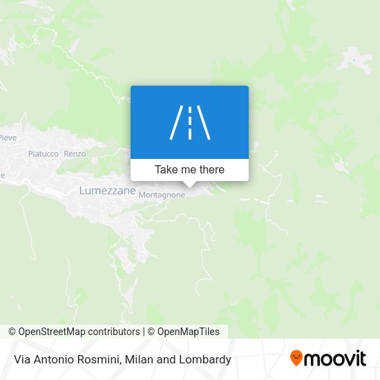 Via Antonio Rosmini map